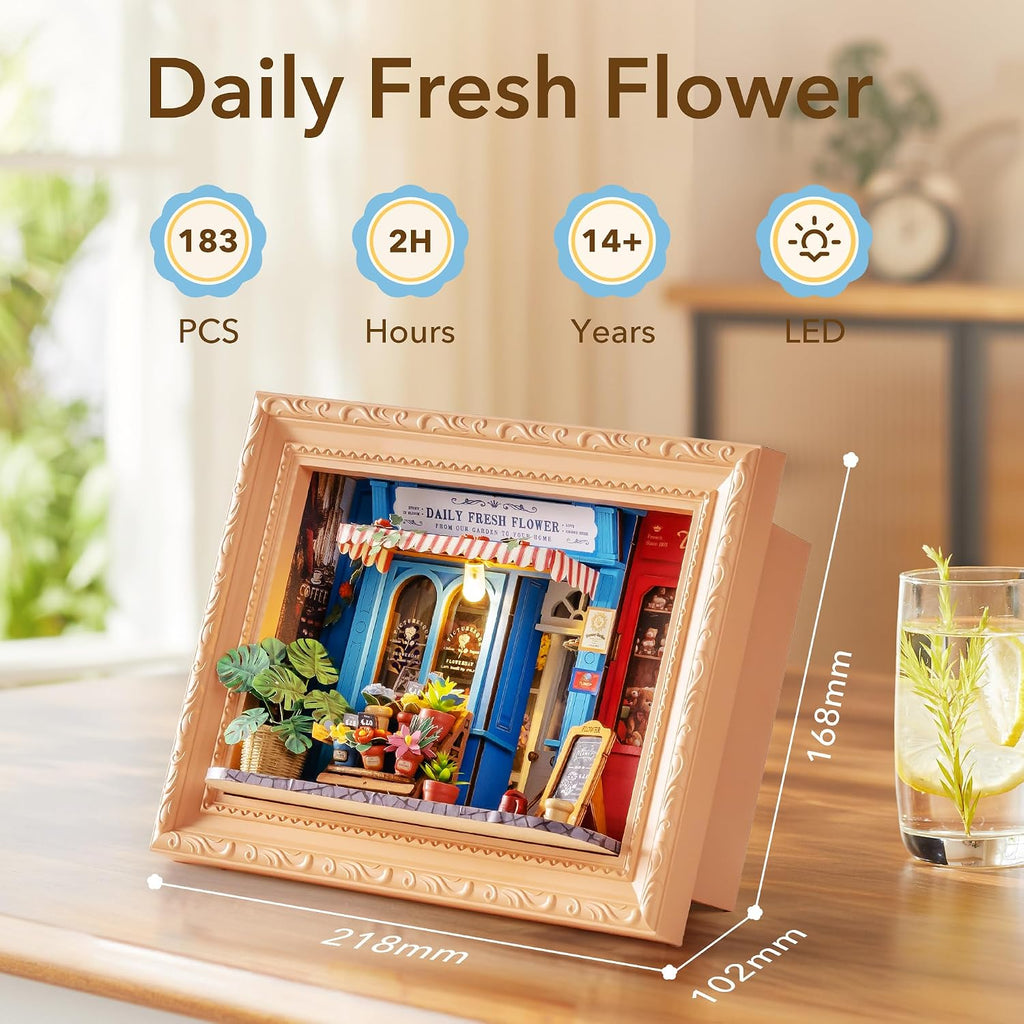Rolife Daily Fresh Flower – 3D Wooden Puzzle Kit