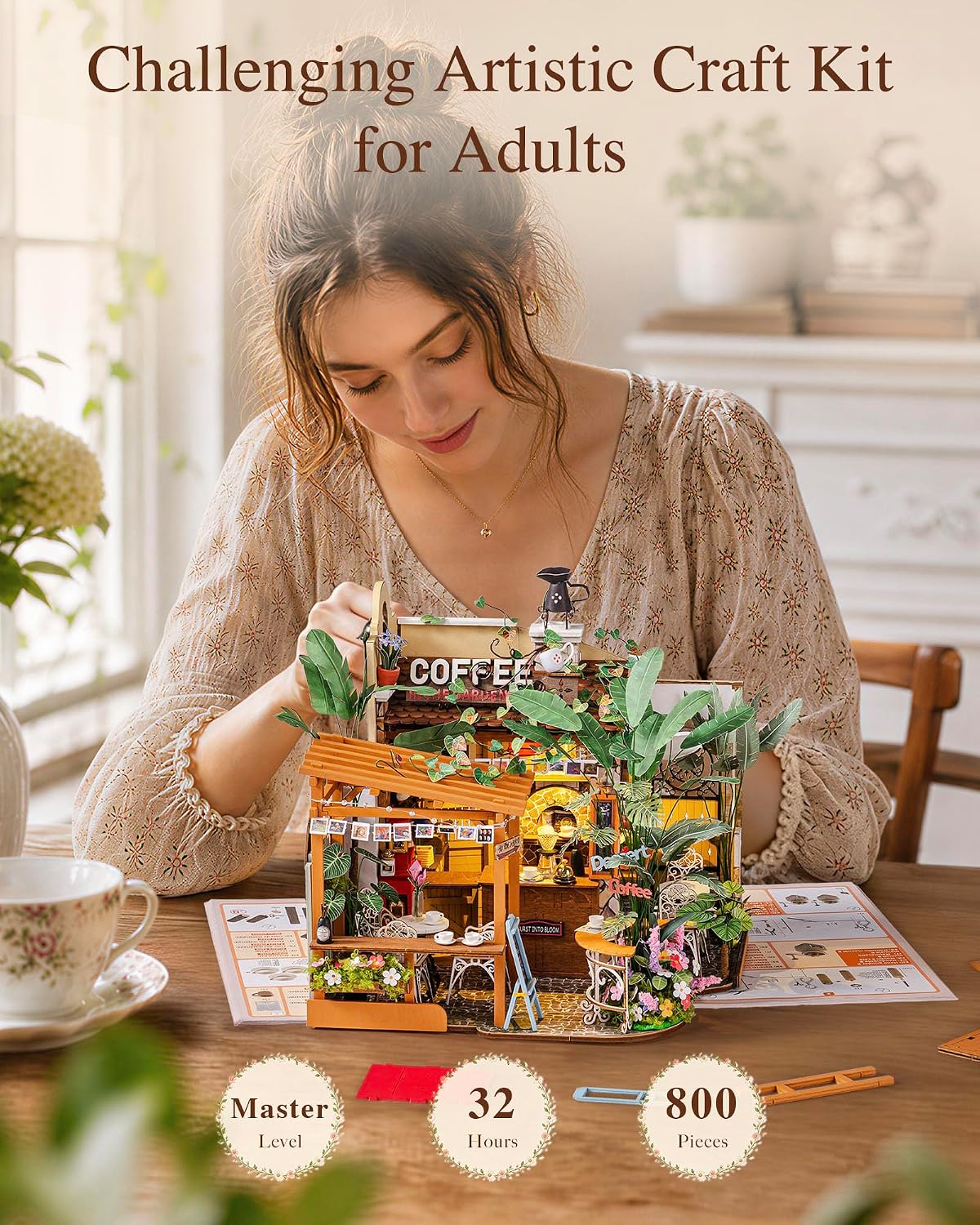 Rolife Leafree Café – DIY Miniature House Kit