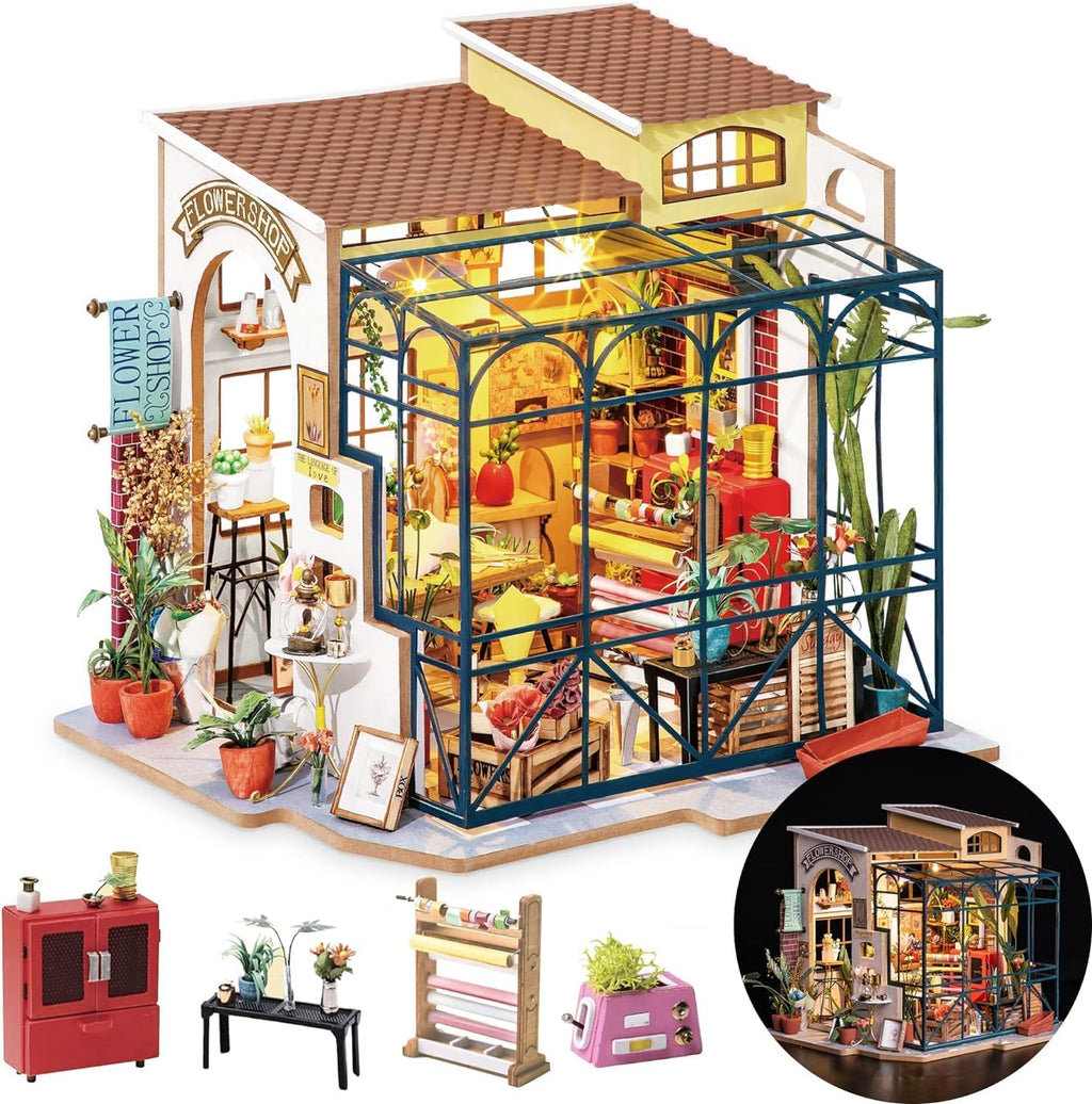 Rolife Emily’s Flower Shop – DIY Miniature House Kit