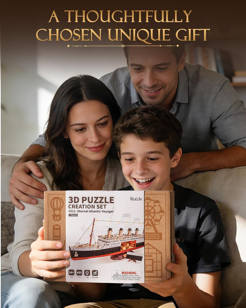 Rolife 1912 Eternal Atlantic Voyager – 3D Wooden Puzzle Kit