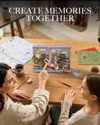 Rowood Red Boats Wall Art – 3D Wooden Puzzle Kit