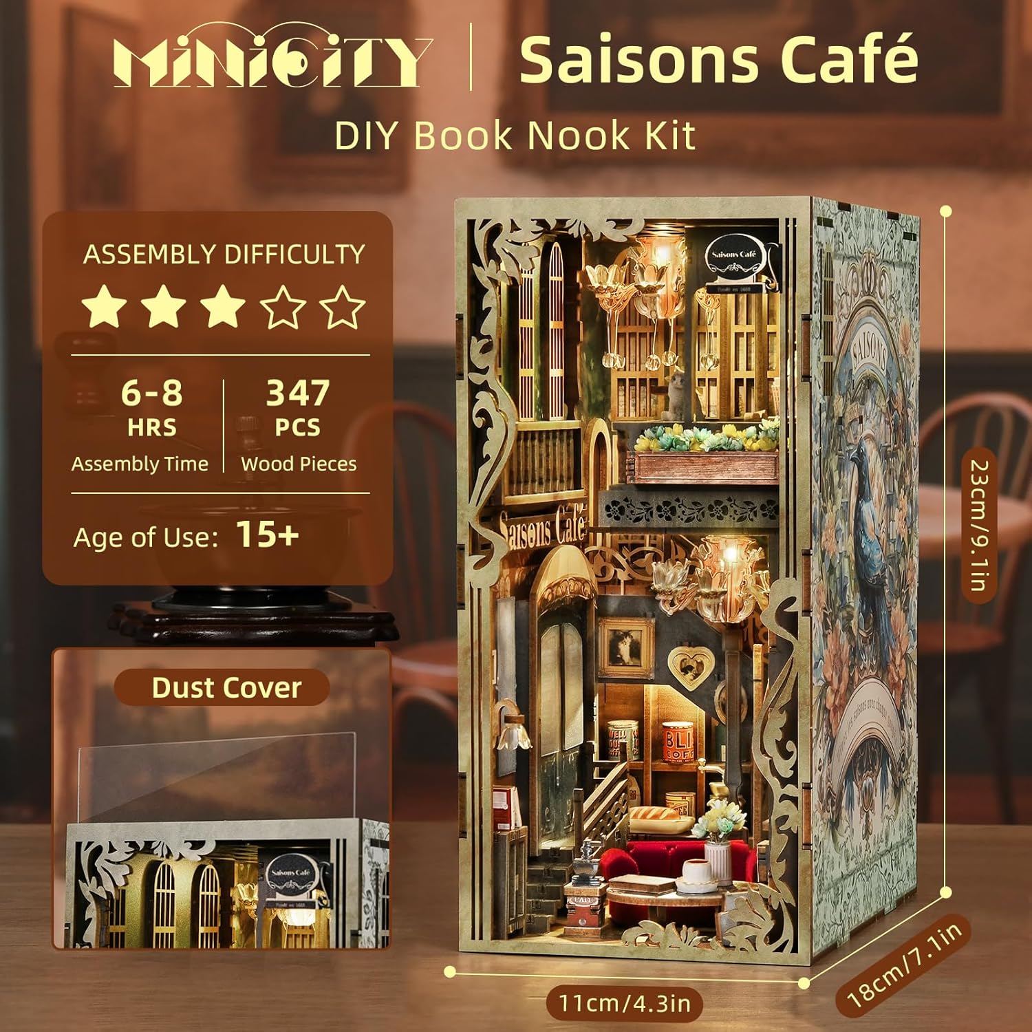 Saisons Café - DIY Book Nook Kit