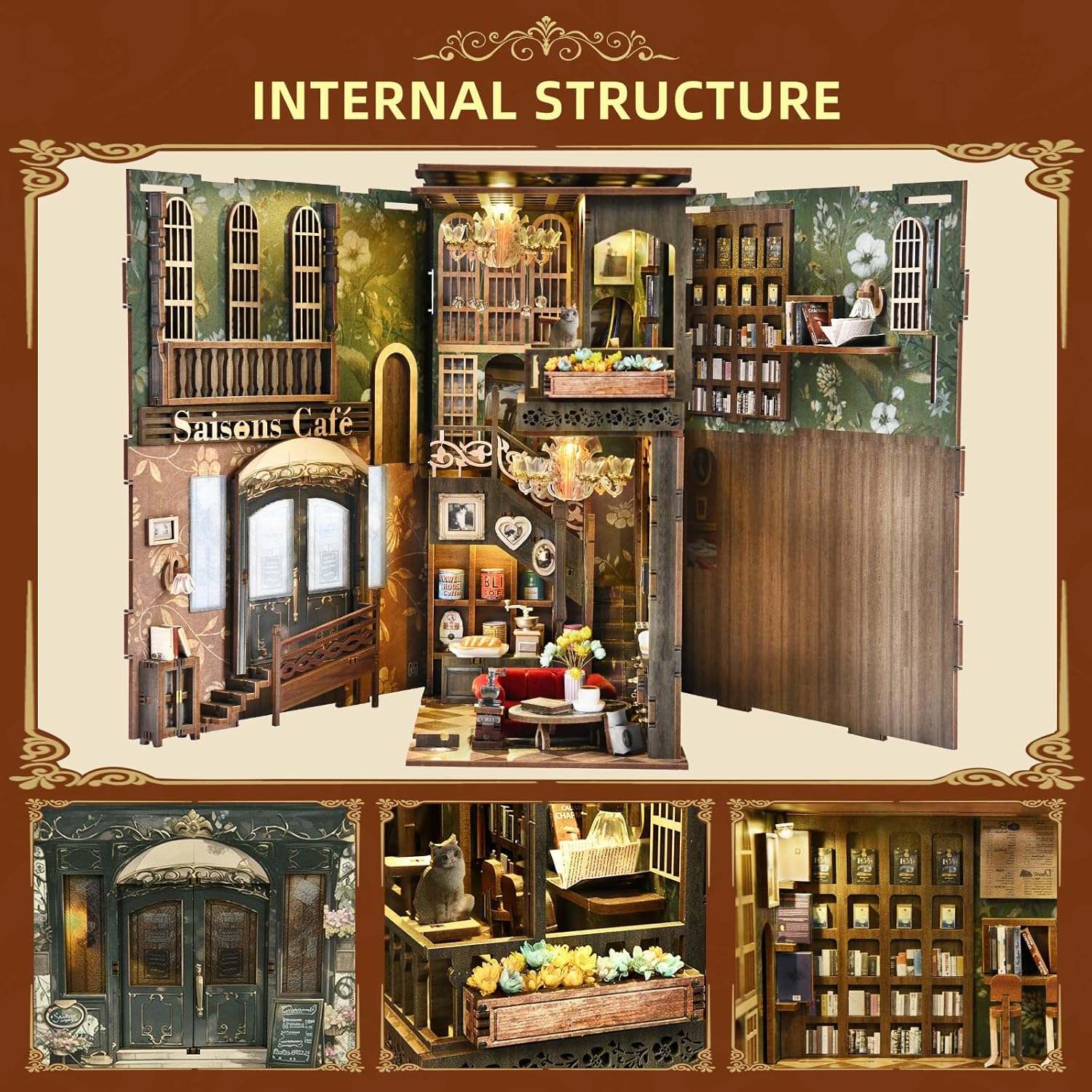 Saisons Café - DIY Book Nook Kit