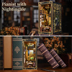 Pianist with Nightingale - DIY Book Nook Kit