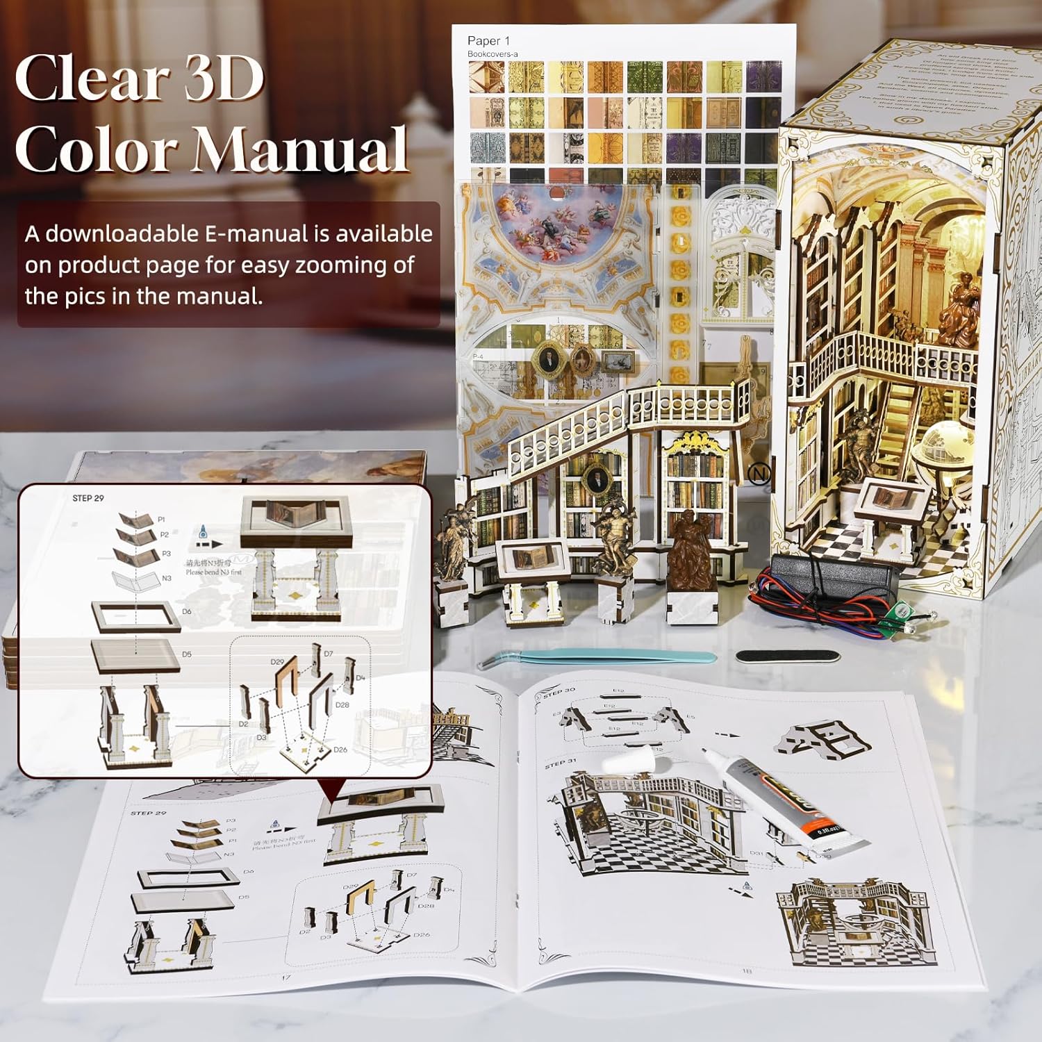 The Library of Gods - DIY Book Nook Kit