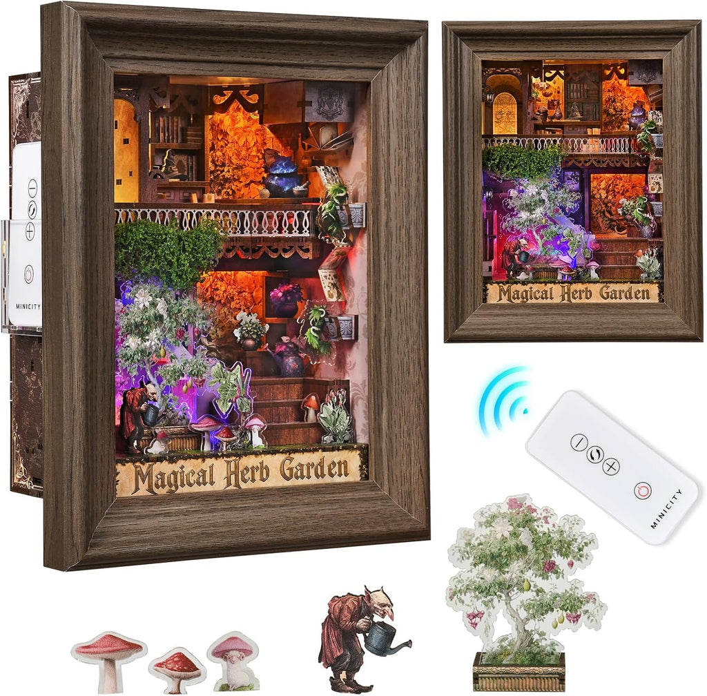 Magical Herb Garden Frame - 3D Wooden Puzzle Kit