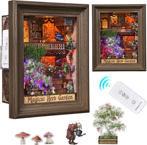 Minicity Magical Herb Garden Frame - 3D Wooden Puzzle Kit