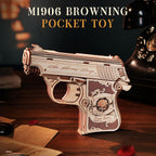 ROKR Mini Gun – DIY Mechanical Model Kit
