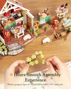 Rolife Sunlit Farmhouse Kitchen – DIY Miniature House Kit
