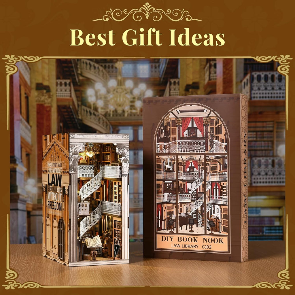 Law Library - DIY Book Nook Kit