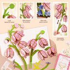 Rowood Pink Lily of the Valley – 3D Wooden Puzzle Kit