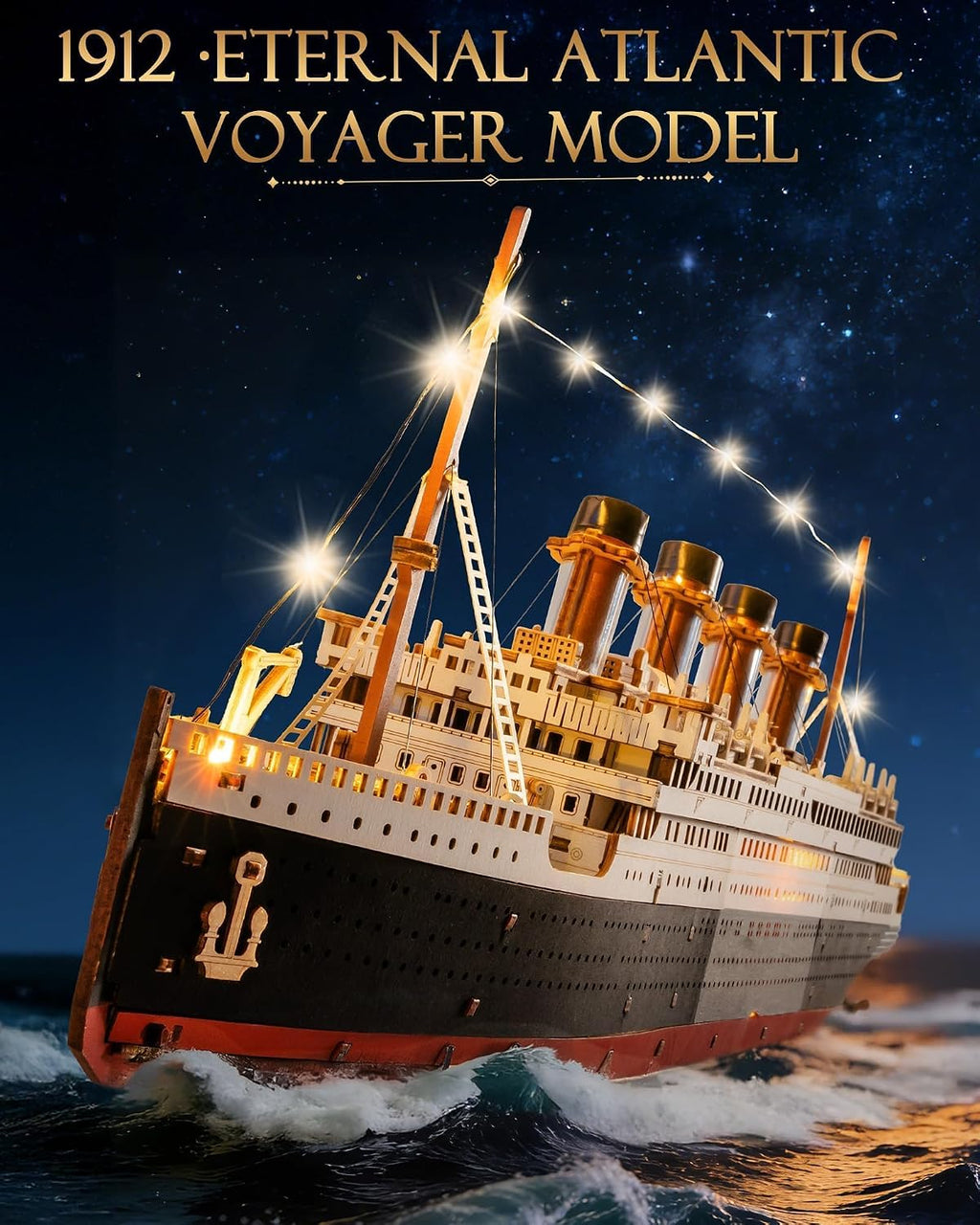 Rolife 1912 Eternal Atlantic Voyager – 3D Wooden Puzzle Kit