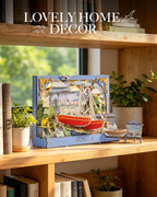 Rowood Red Boats Wall Art – 3D Wooden Puzzle Kit