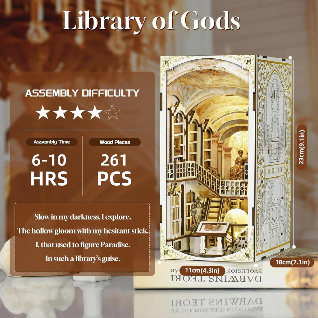 The Library of Gods - DIY Book Nook Kit