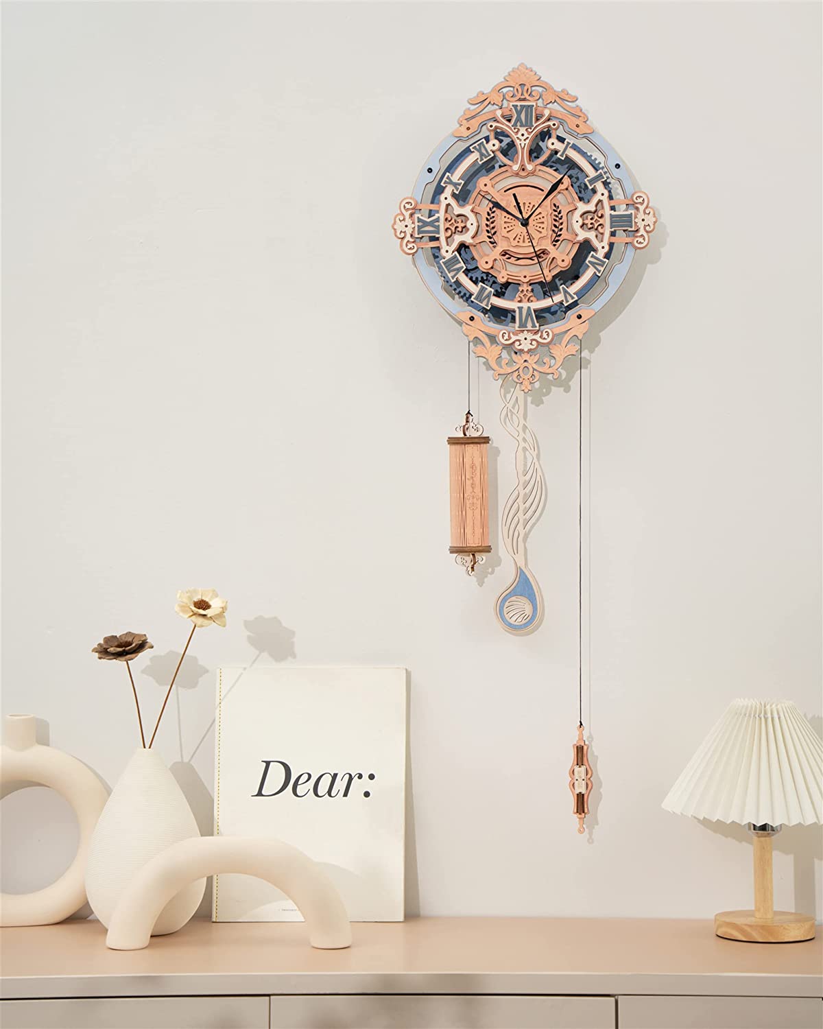 Romantic Notes Wall Clock – Wooden Model Kit