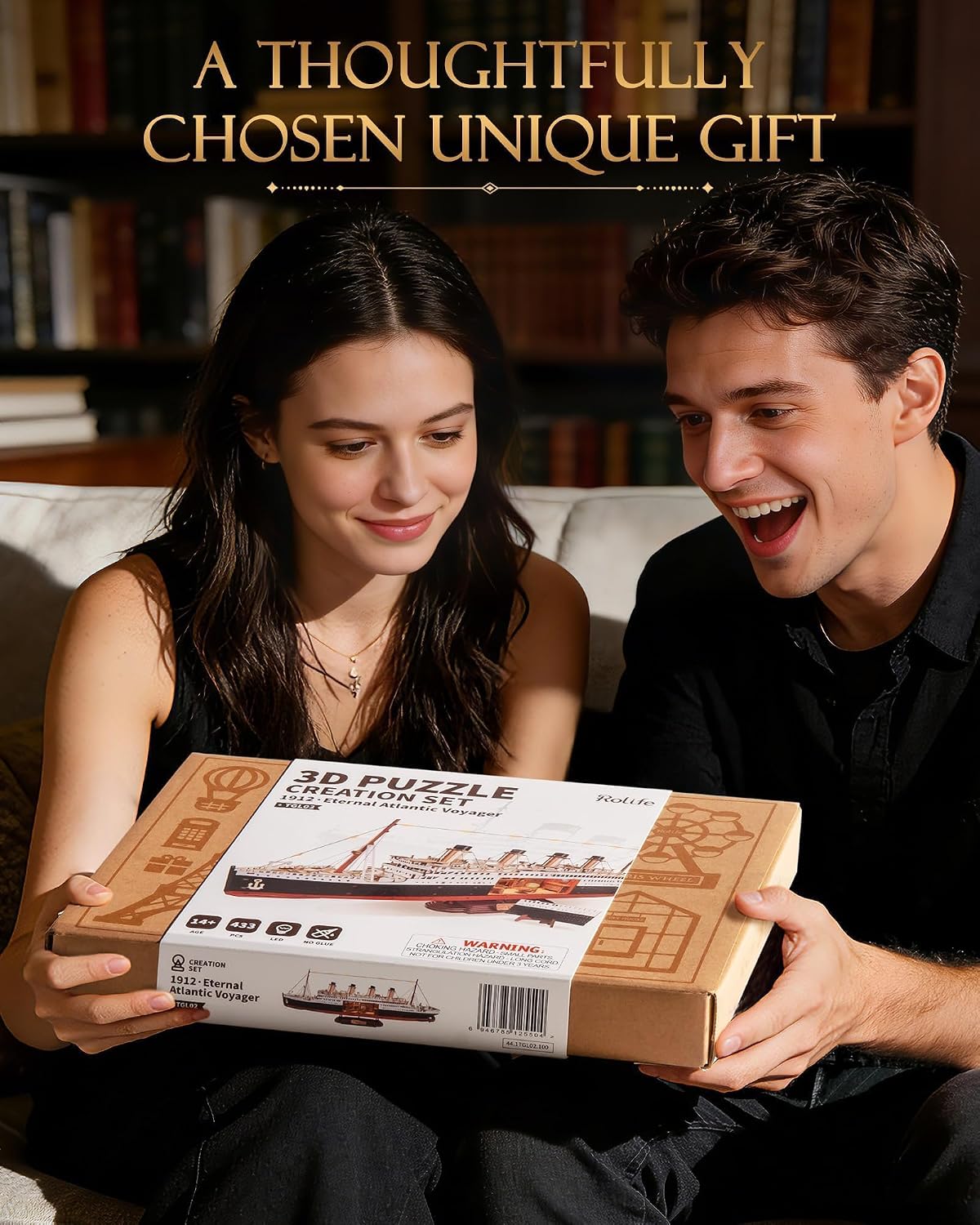 Rolife 1912 Eternal Atlantic Voyager – 3D Wooden Puzzle Kit