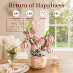 Rowood Pink Lily of the Valley – 3D Wooden Puzzle Kit