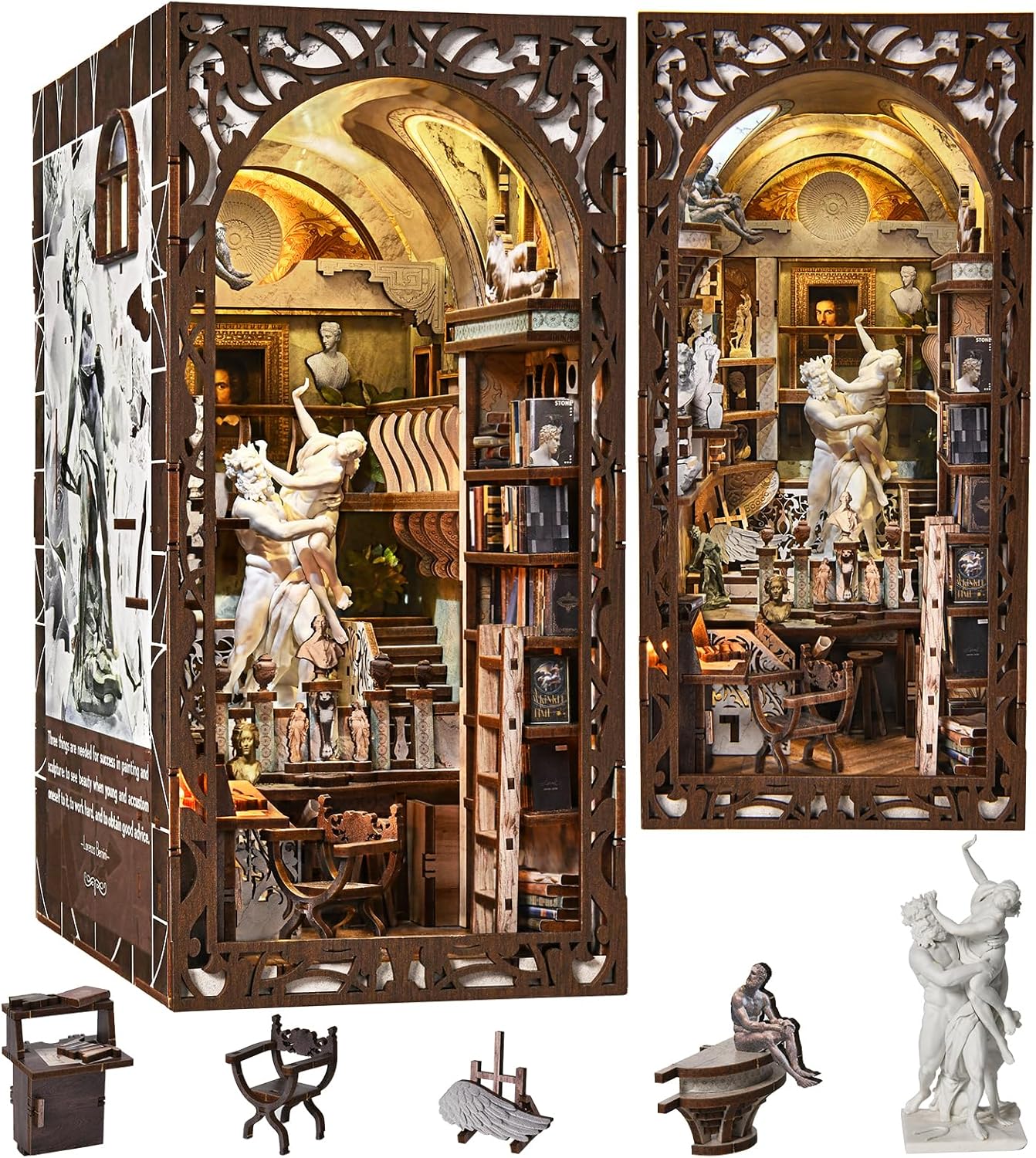 Bernini's Sculpture Workshop - DIY Book Nook Kit
