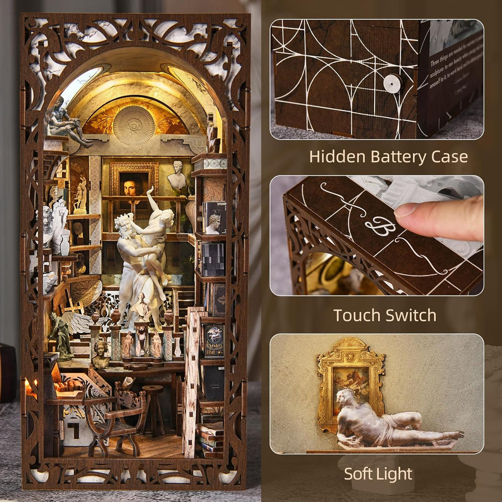 Bernini's Sculpture Workshop - DIY Book Nook Kit