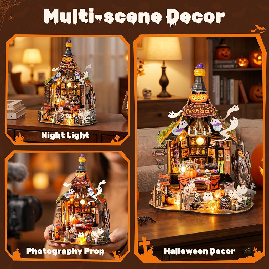 Rolife Haunted Candy House – DIY Miniature House Kit
