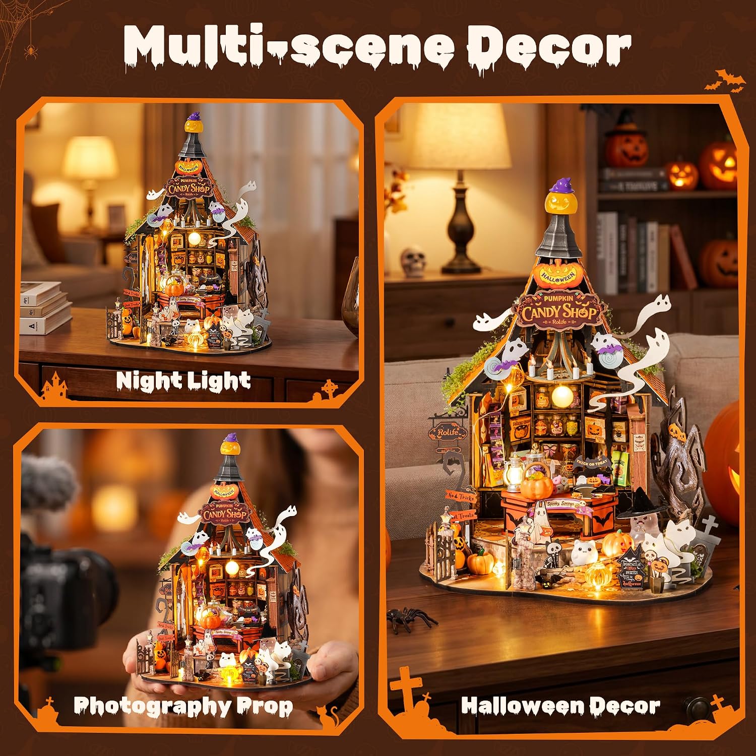 Rolife Haunted Candy House – DIY Miniature House Kit