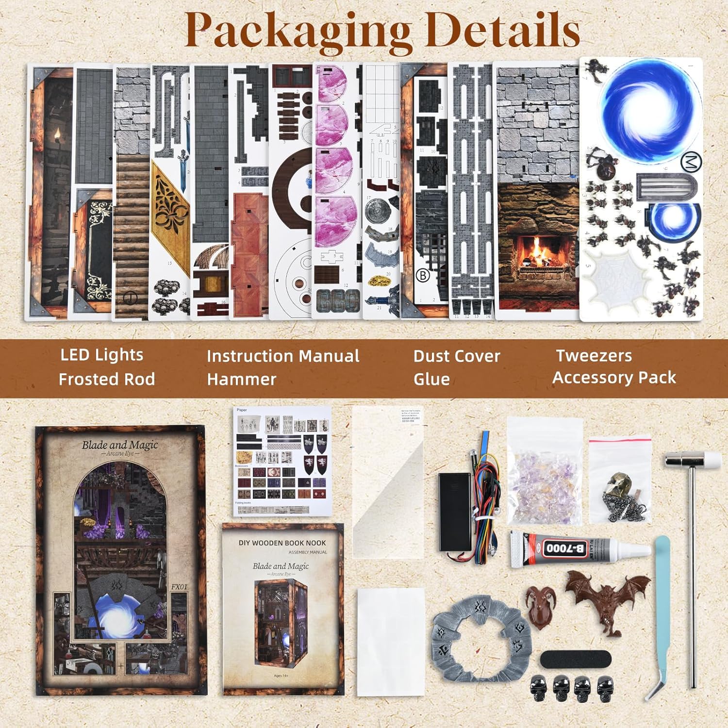 Blade and Magic - DIY Book Nook Kit