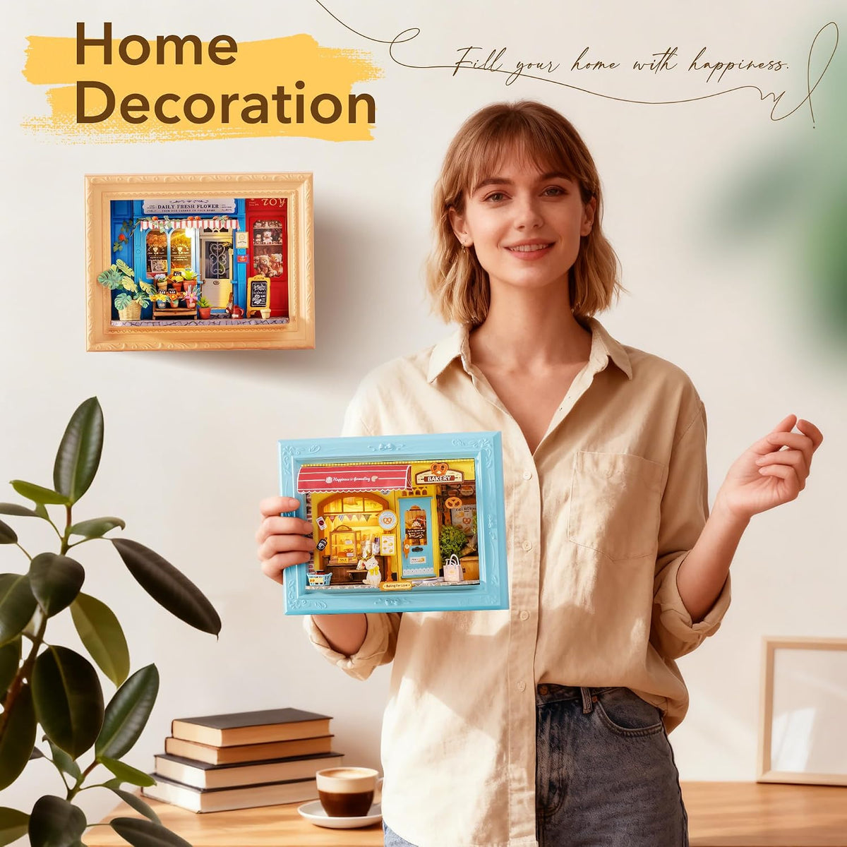 Rolife Daily Fresh Flower – 3D Wooden Puzzle Kit