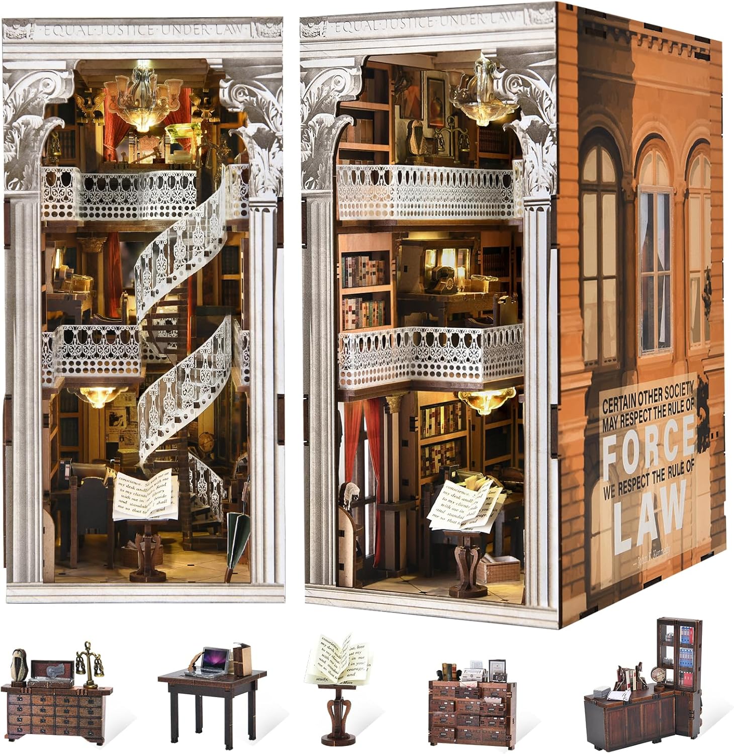 Law Library - DIY Book Nook Kit