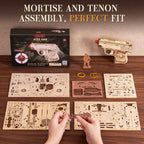 ROKR Mini Gun – DIY Mechanical Model Kit