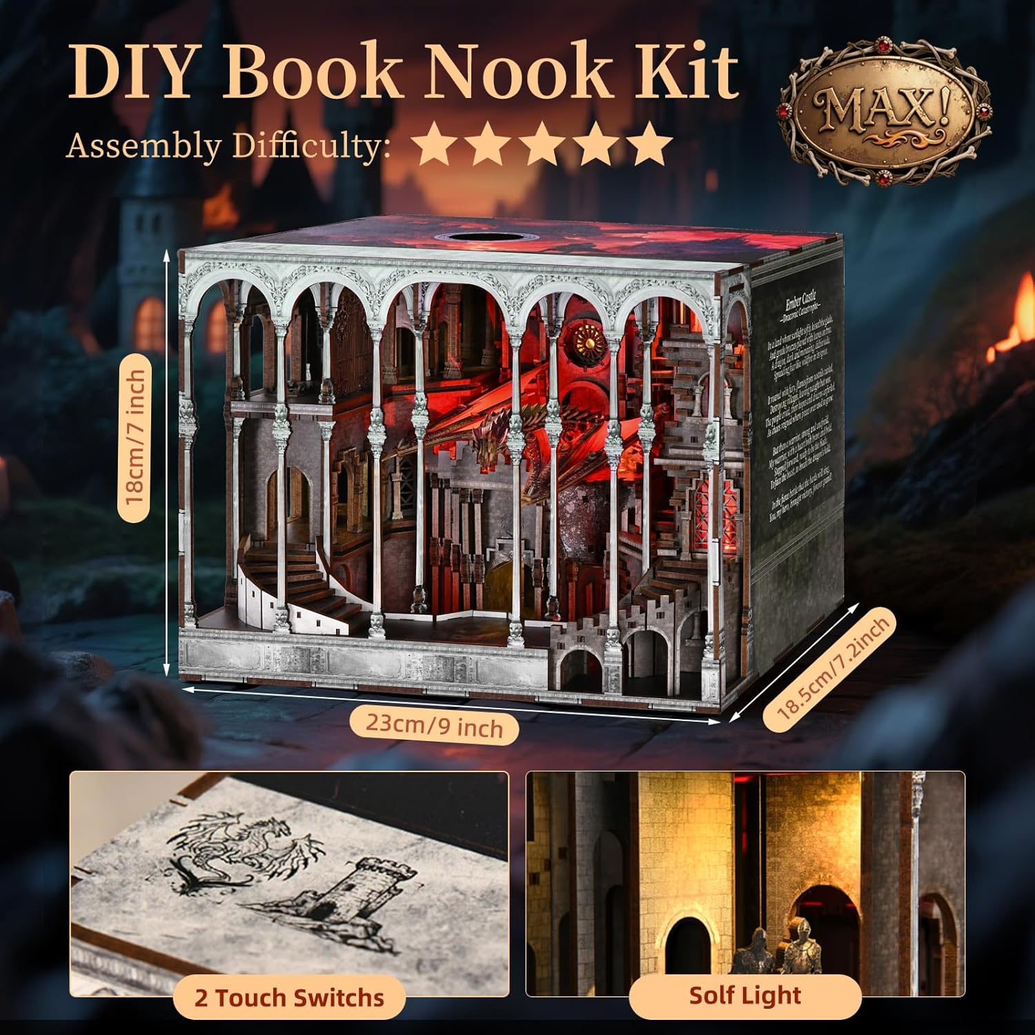 Ember Castle - DIY Book Nook Kit