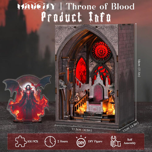 Minicity Throne of Blood - DIY Book Nook Kit