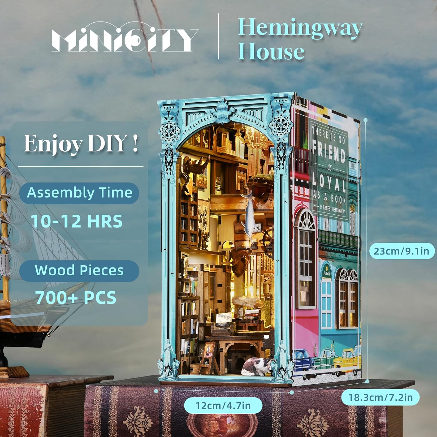Hemingway House - DIY Book Nook Kit