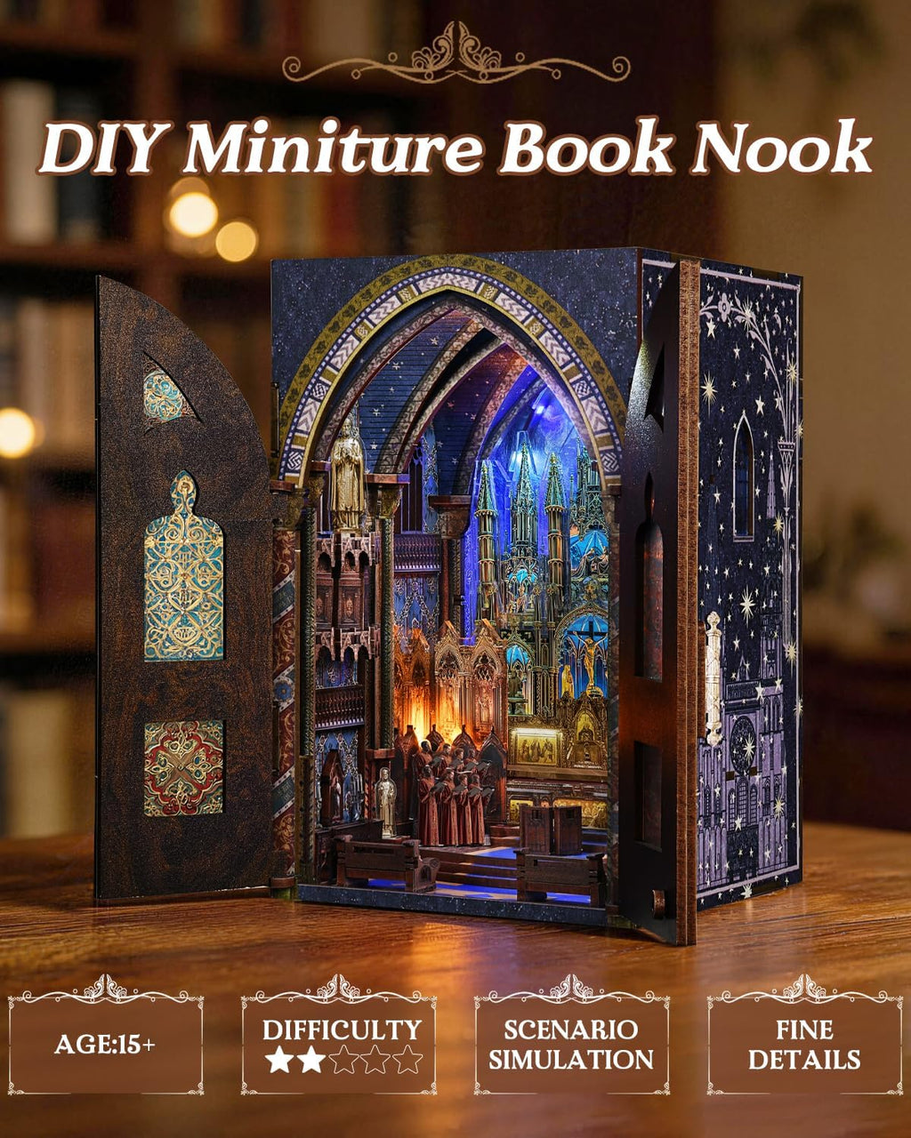Notre-Dame Basilica - DIY Book Nook Kit