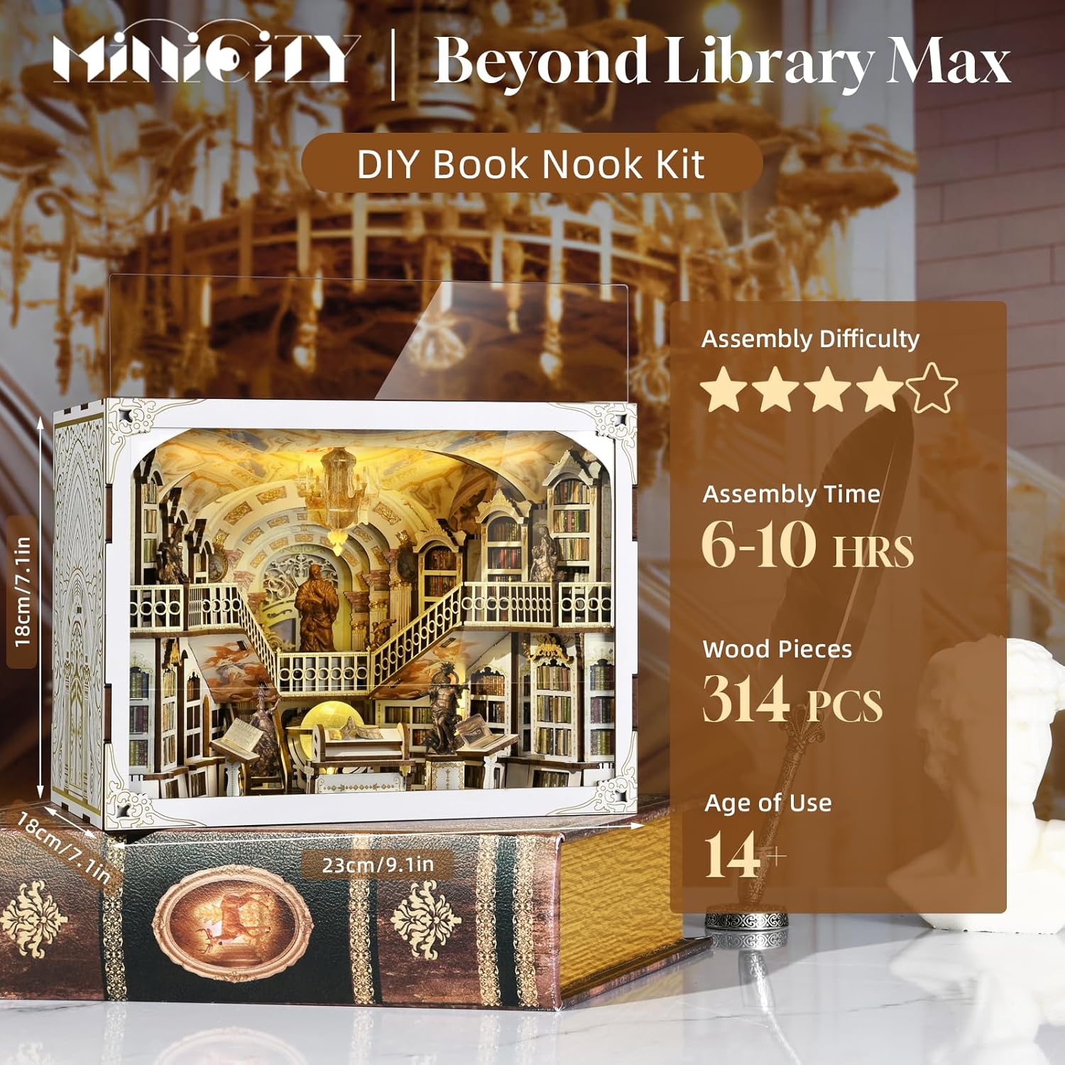 Library of Gods MAX - DIY Book Nook Kit