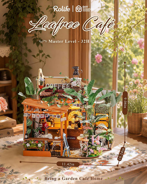 Rolife Leafree Café – DIY Miniature House Kit