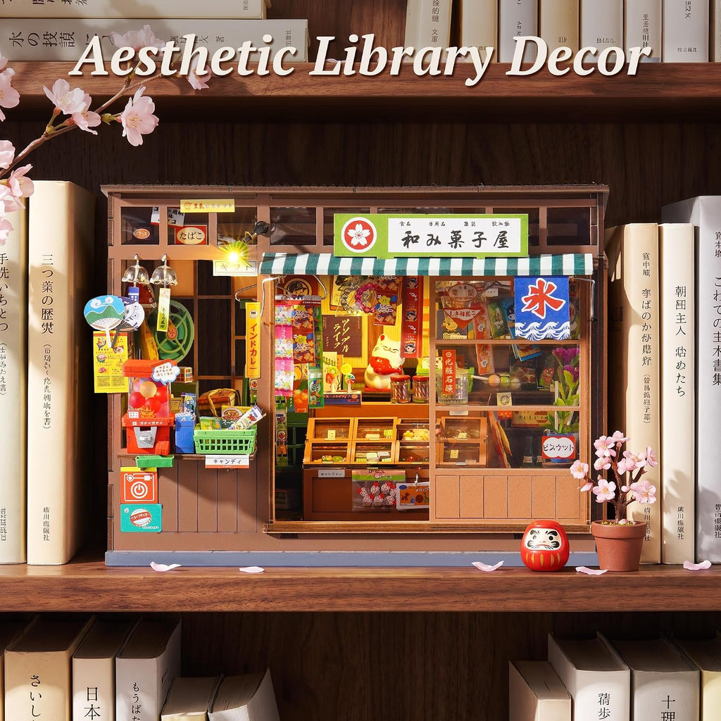 Rolife Nostalgic Corner Shop – DIY Book Nook Kit