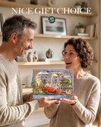 Rowood Red Boats Wall Art – 3D Wooden Puzzle Kit