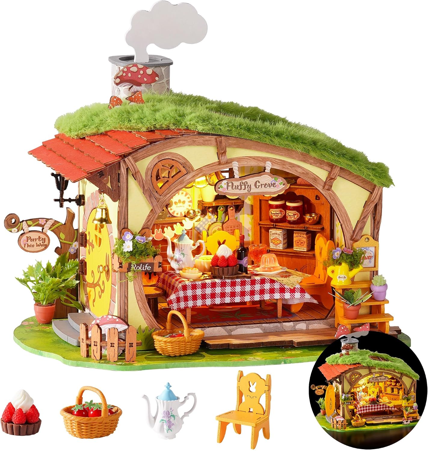 Rolife Fluffy Grove – DIY Miniature House Kit