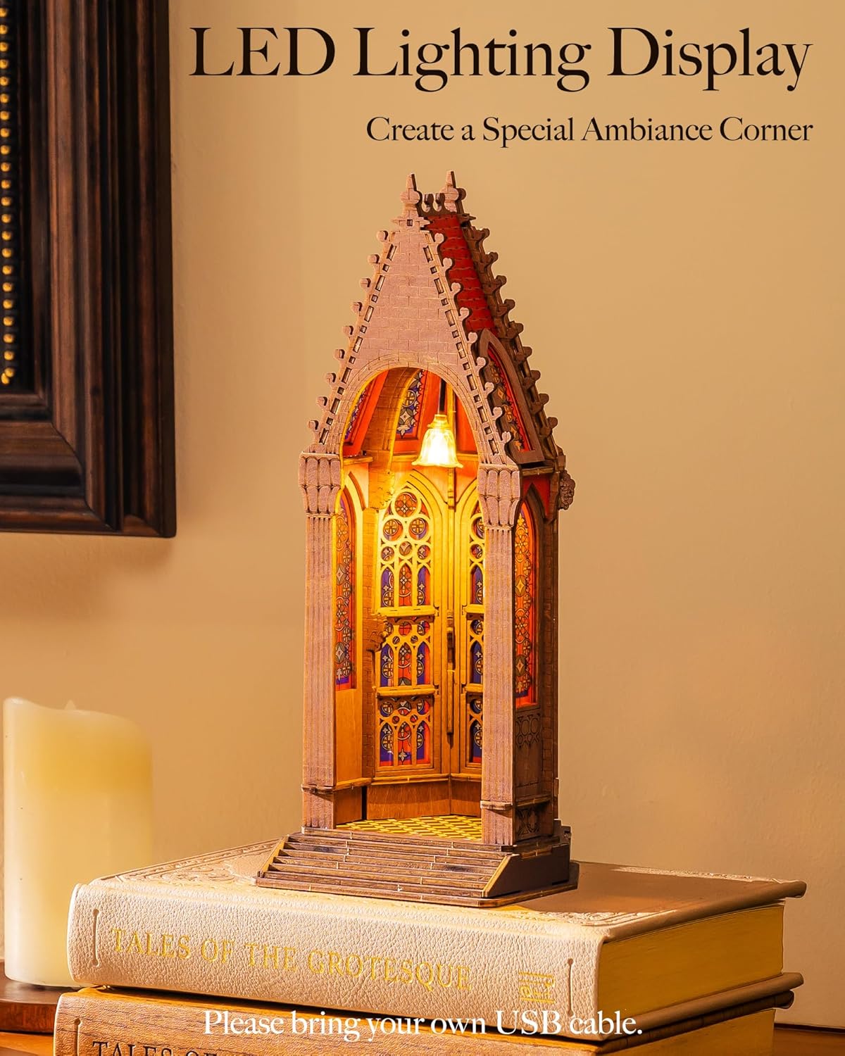 Rolife Geometric Cathedral – 3D Wooden Puzzle Kit