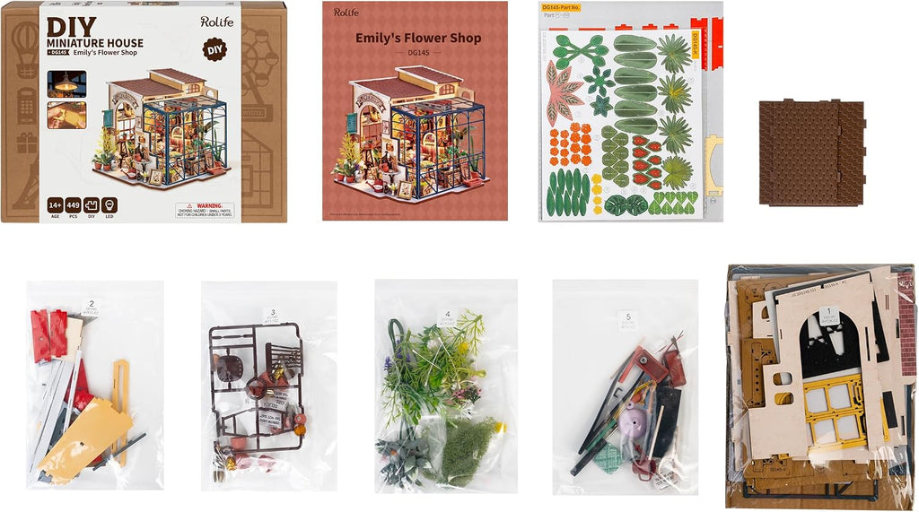Rolife Emily’s Flower Shop – DIY Miniature House Kit