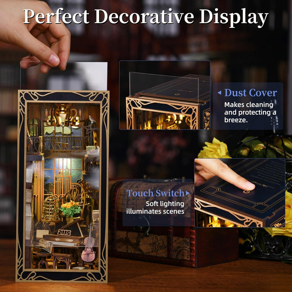 Pianist with Nightingale - DIY Book Nook Kit