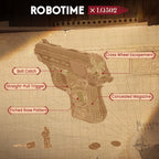 ROKR Mini Gun – DIY Mechanical Model Kit