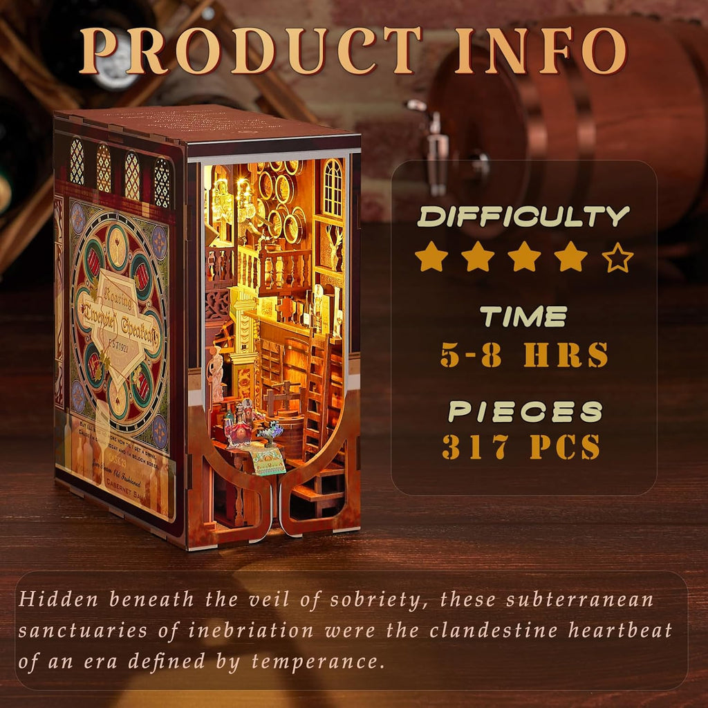 Roaring Twenties Speakeasy - DIY Book Nook Kit