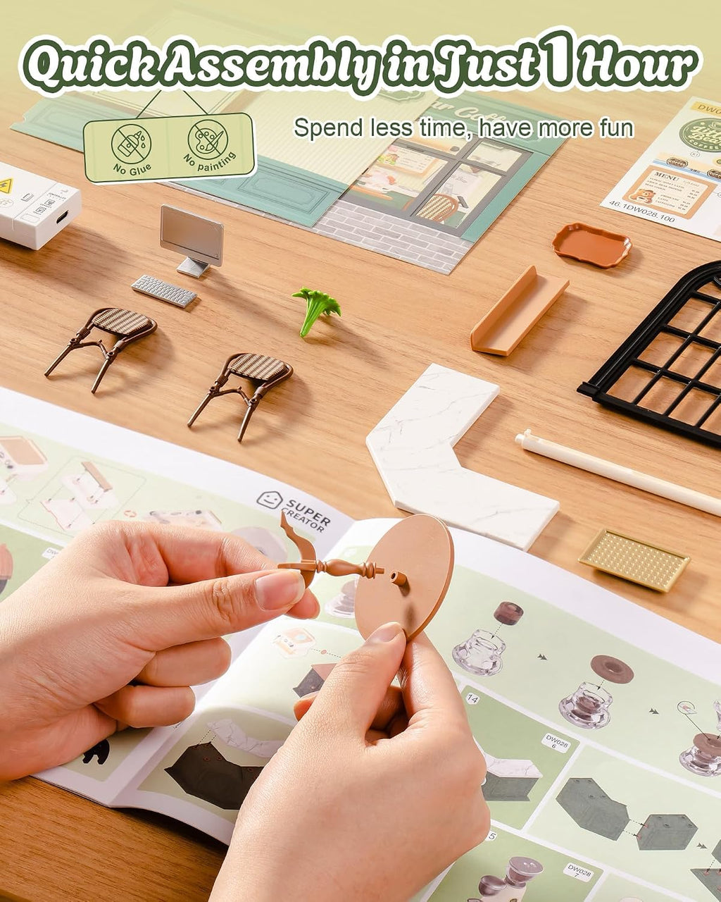 Rolife Perfect Romance Cafe – DIY Miniature House Kit
