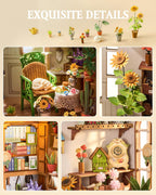 Rolife Secret Bloomy Nook – DIY Book Nook Kit
