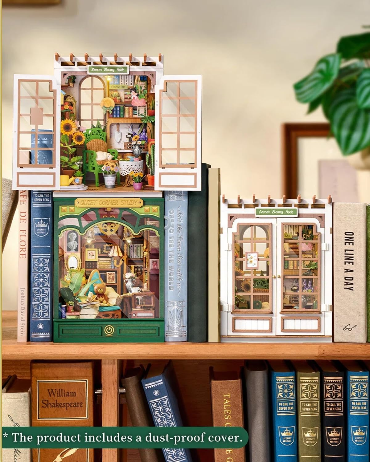 Rolife Quiet Corner Study – DIY Book Nook Kit