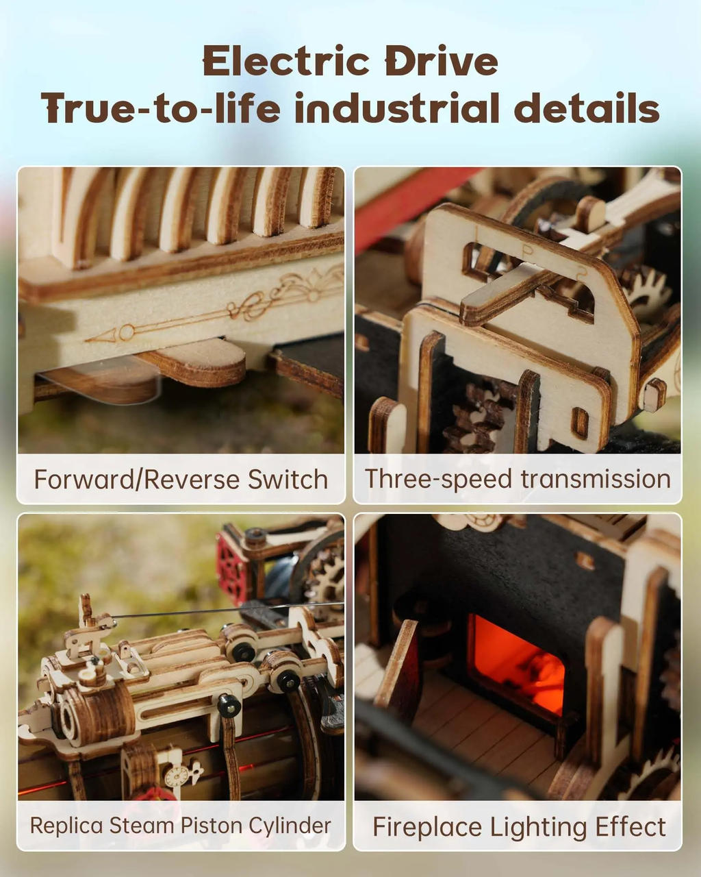 Steam Engine Car – DIY Mechanical Model Kit
