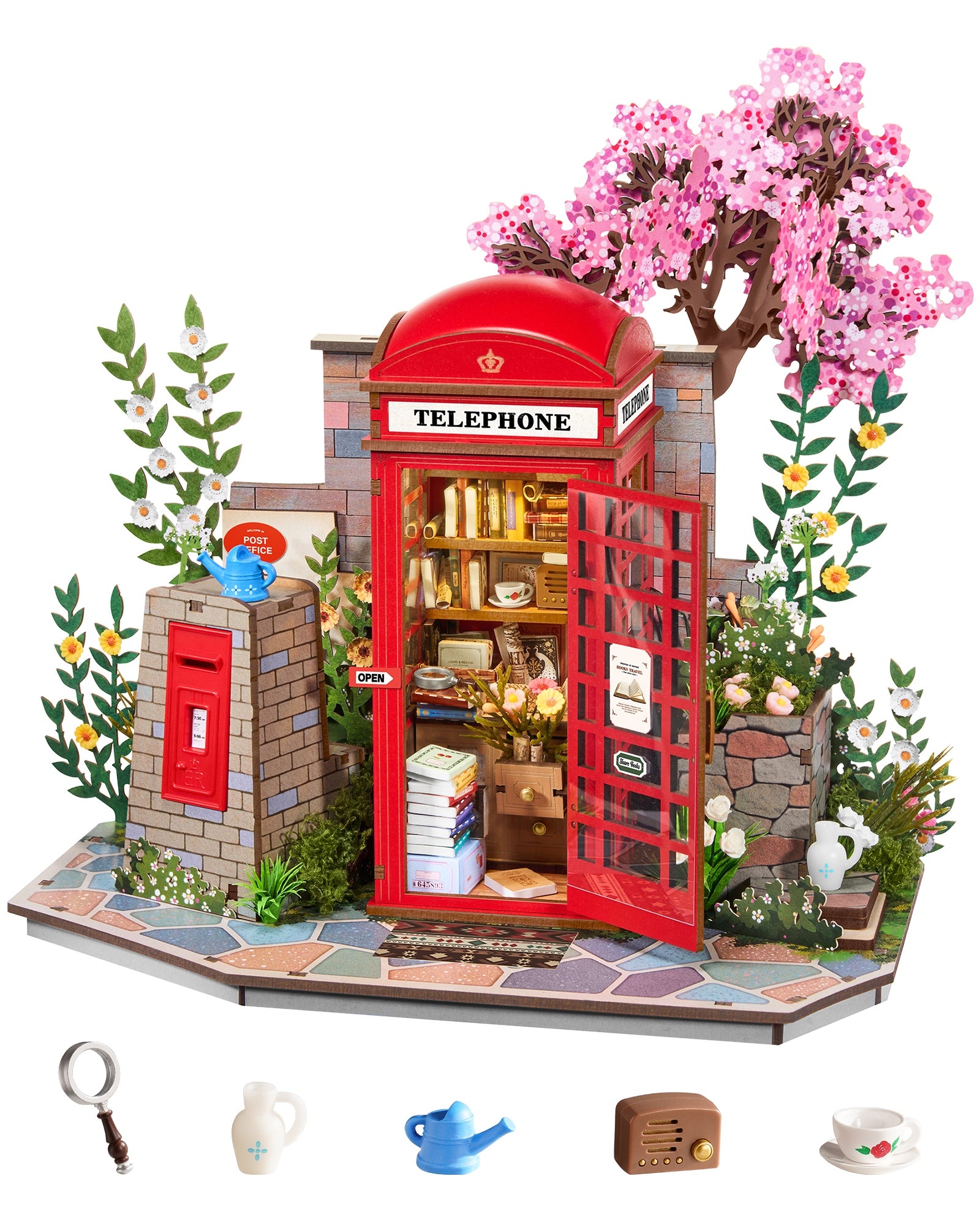 Cherry Blossom Book Booth – DIY Book Nook Kit