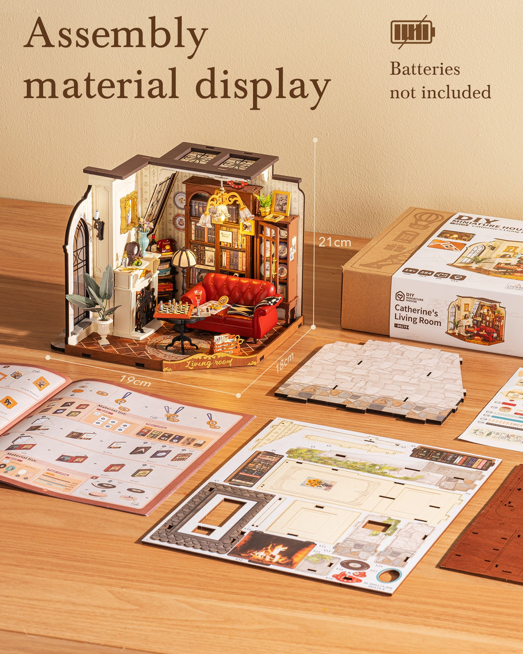Catherine’s Living Room – DIY Miniature House Kit
