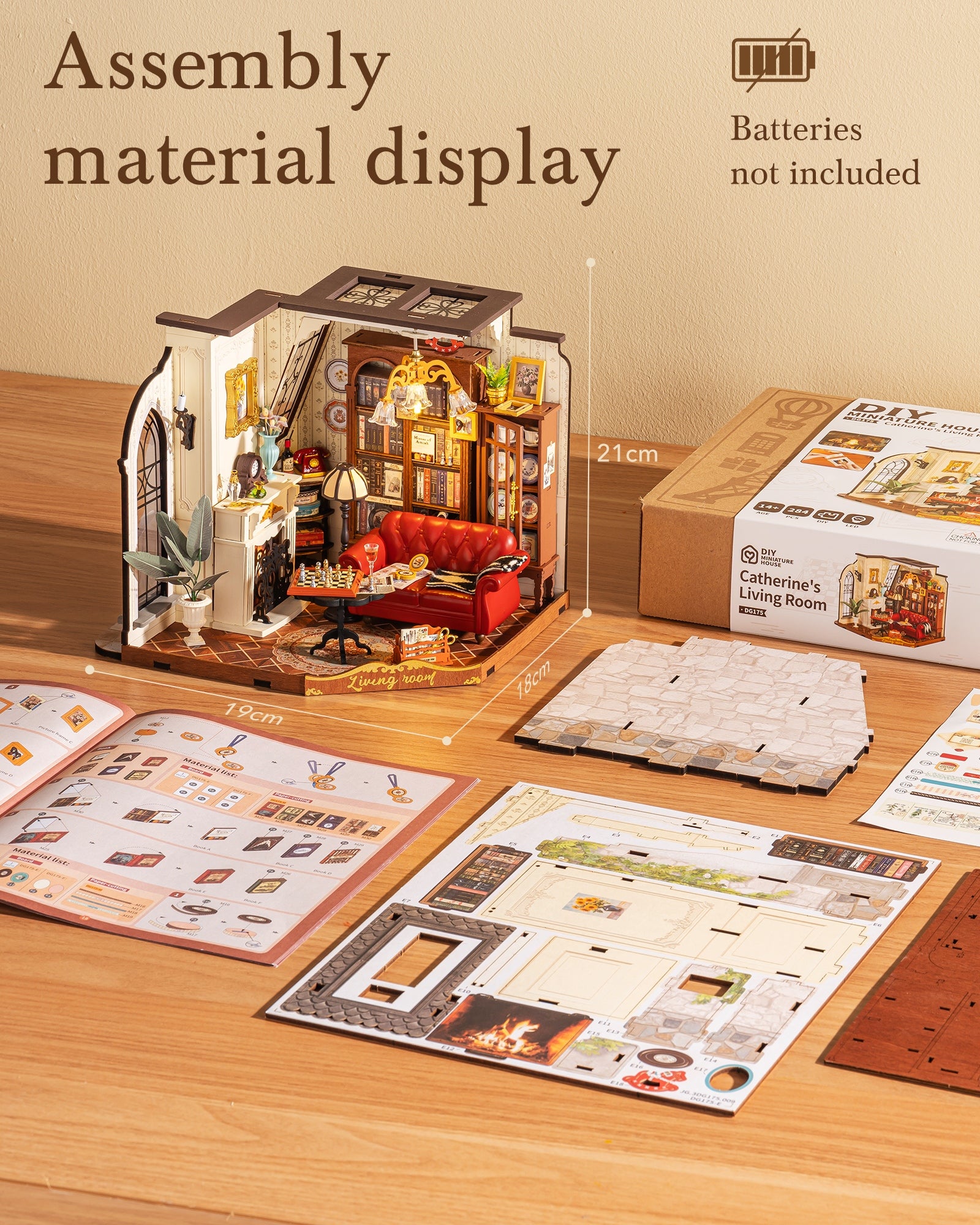 Catherine’s Living Room – DIY Miniature House Kit